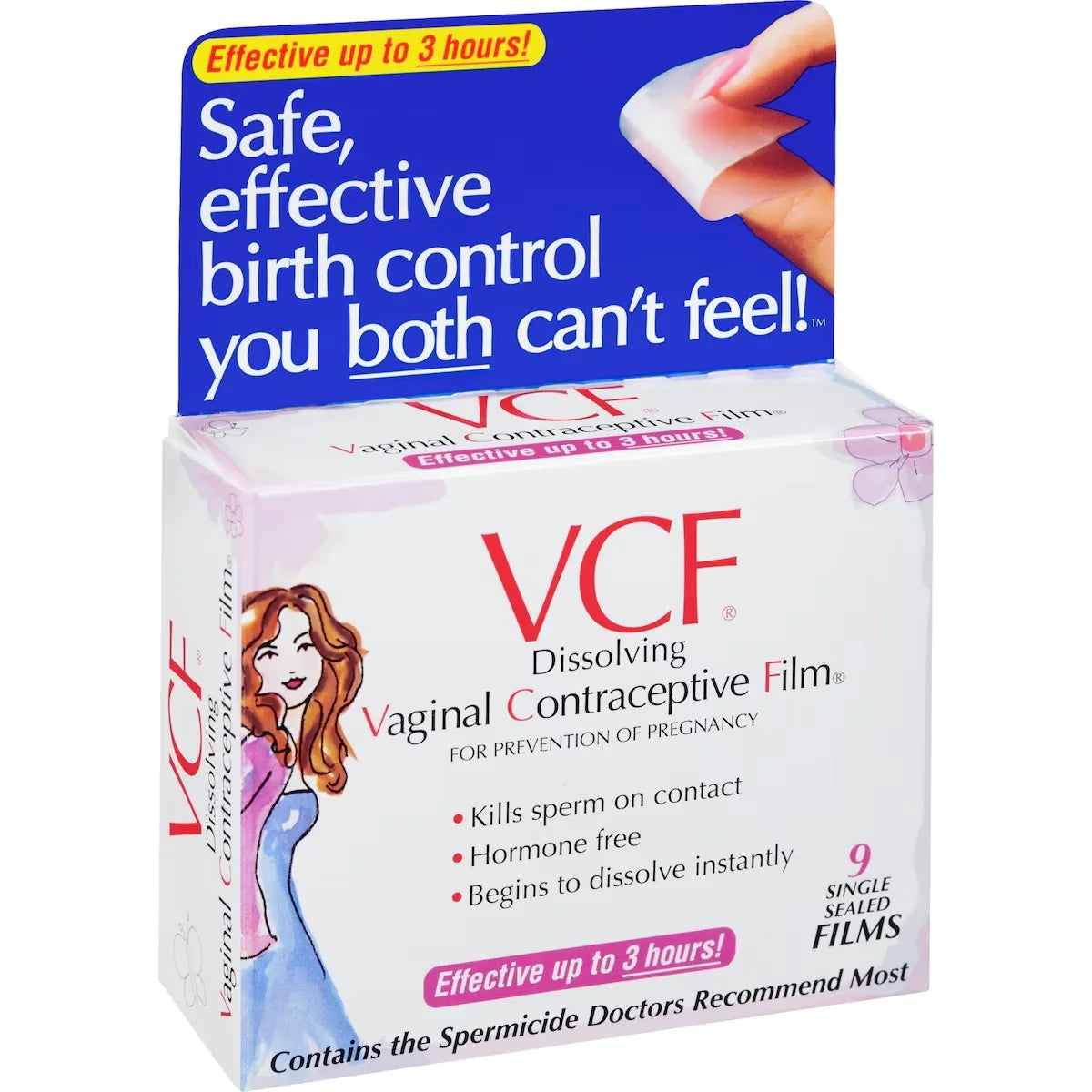Vcf Vaginal Contraceptive Film 9 count product detail