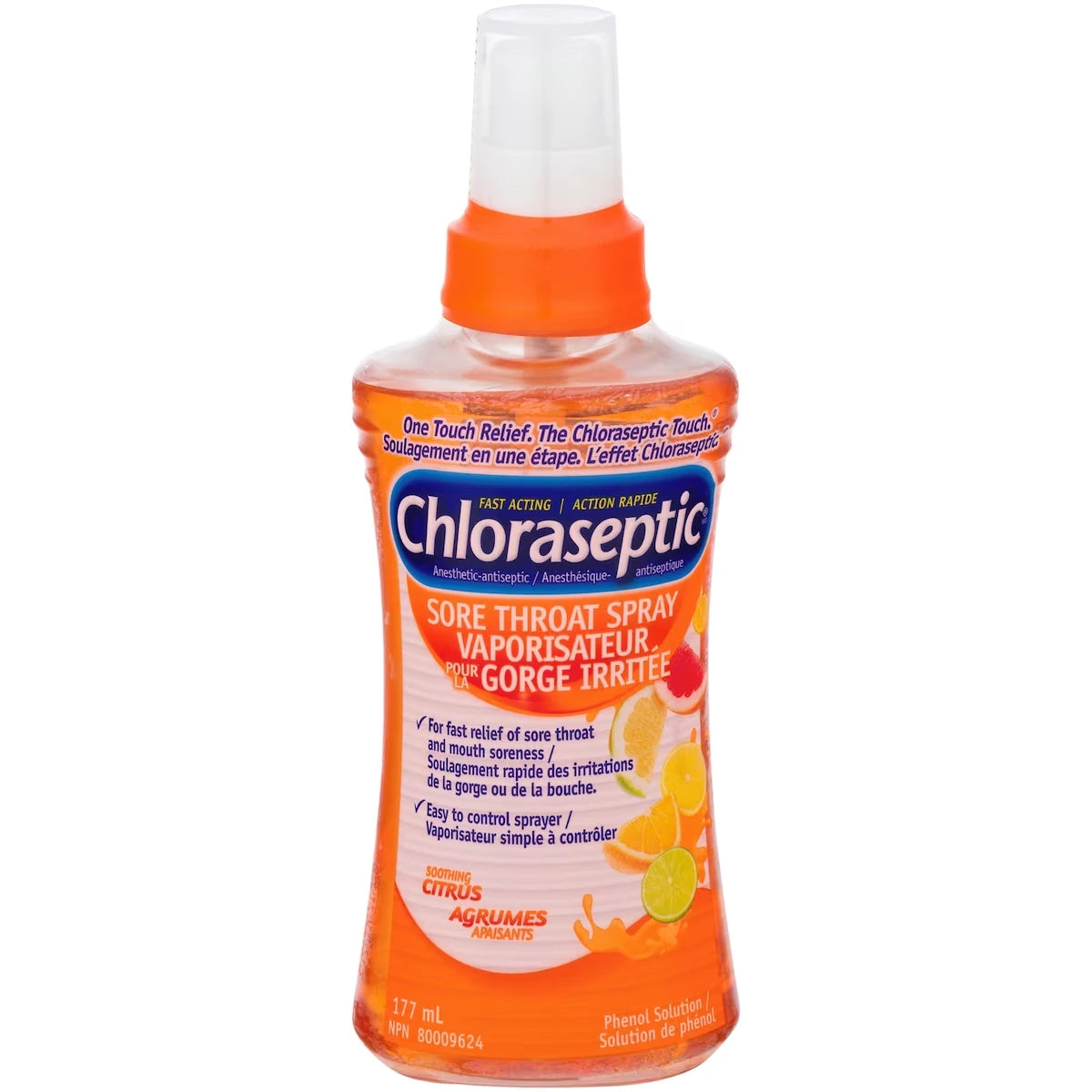 Chloraseptic Sore Throat Spray Soothing Citrus front package