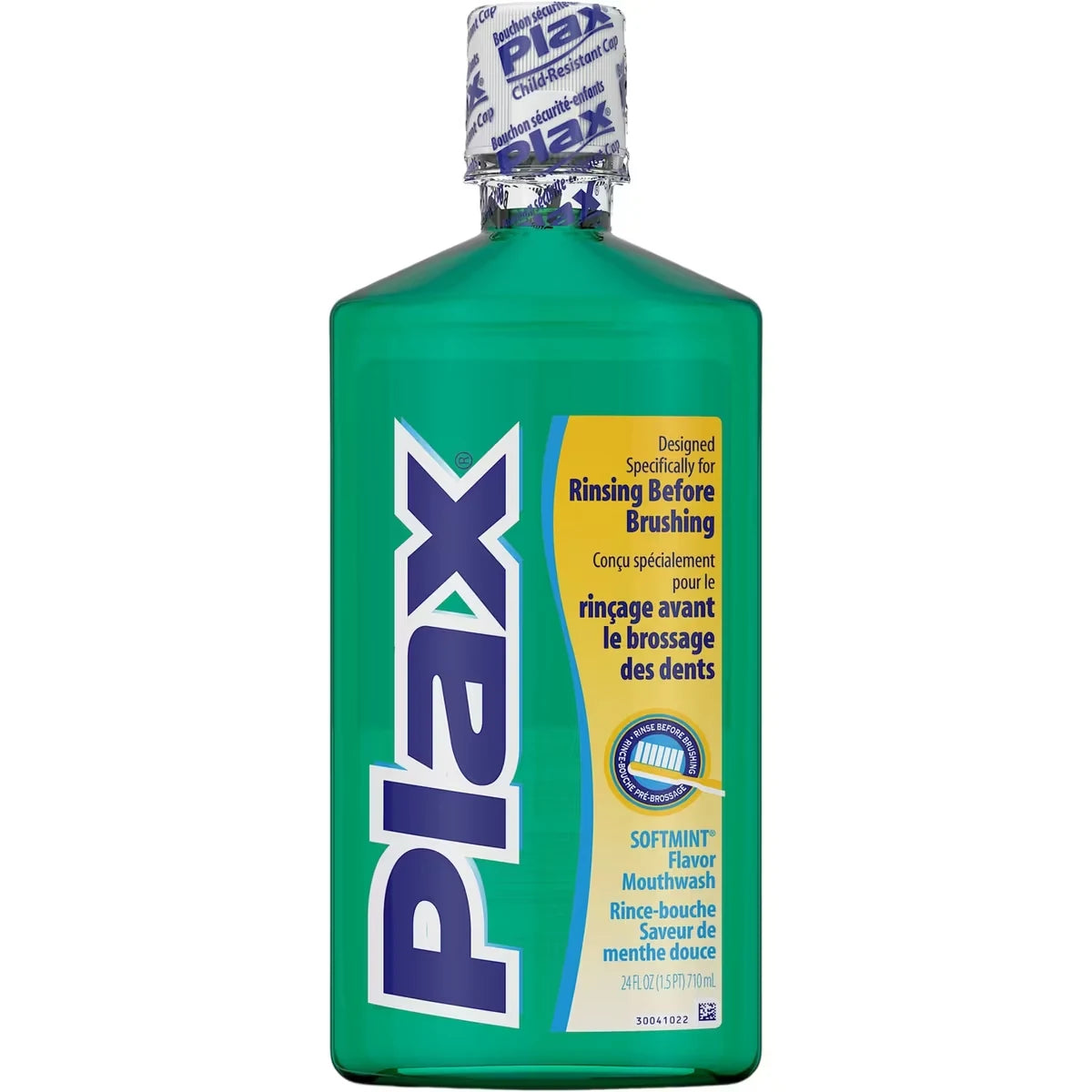 Plax Mouthwash, SoftMint 710 ML front package
