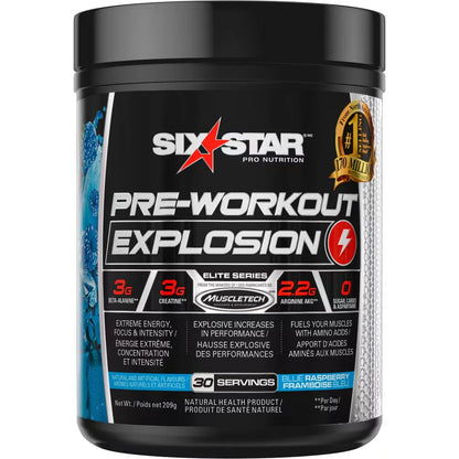 Six Star Pre Workout Explosion front package
