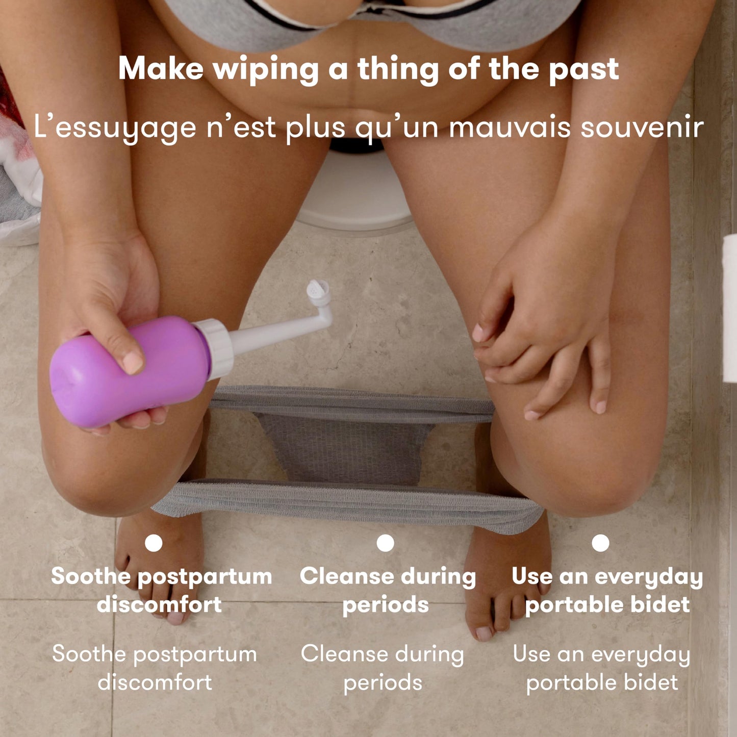 Frida Mom Upside Down Peri Bottle for Postpartum Care, Portable Bidet Perineal Cleansing and Recovery for New Mom, The Original Fridababy MomWasher