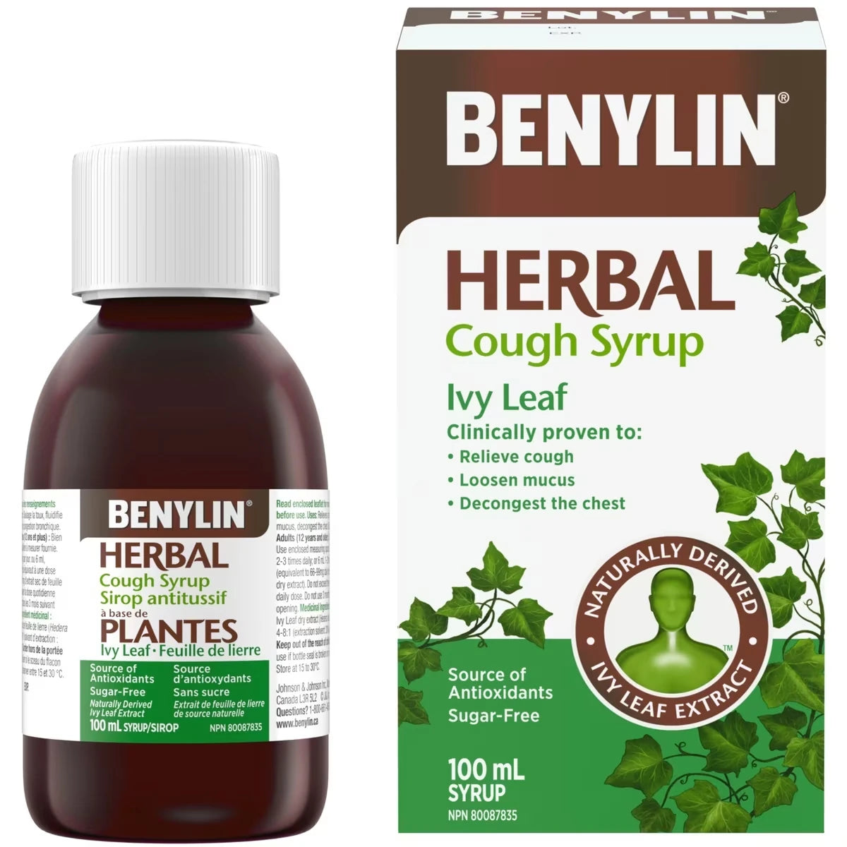 Benylin Herbal Cough Syrup, Ivy Leaf product image