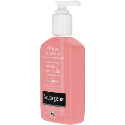 Neutrogena Oil-Free Acne Wash Pink Grapefruit Facial Cleanser product detail