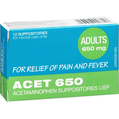Acet 650Mg Suppositories product detail