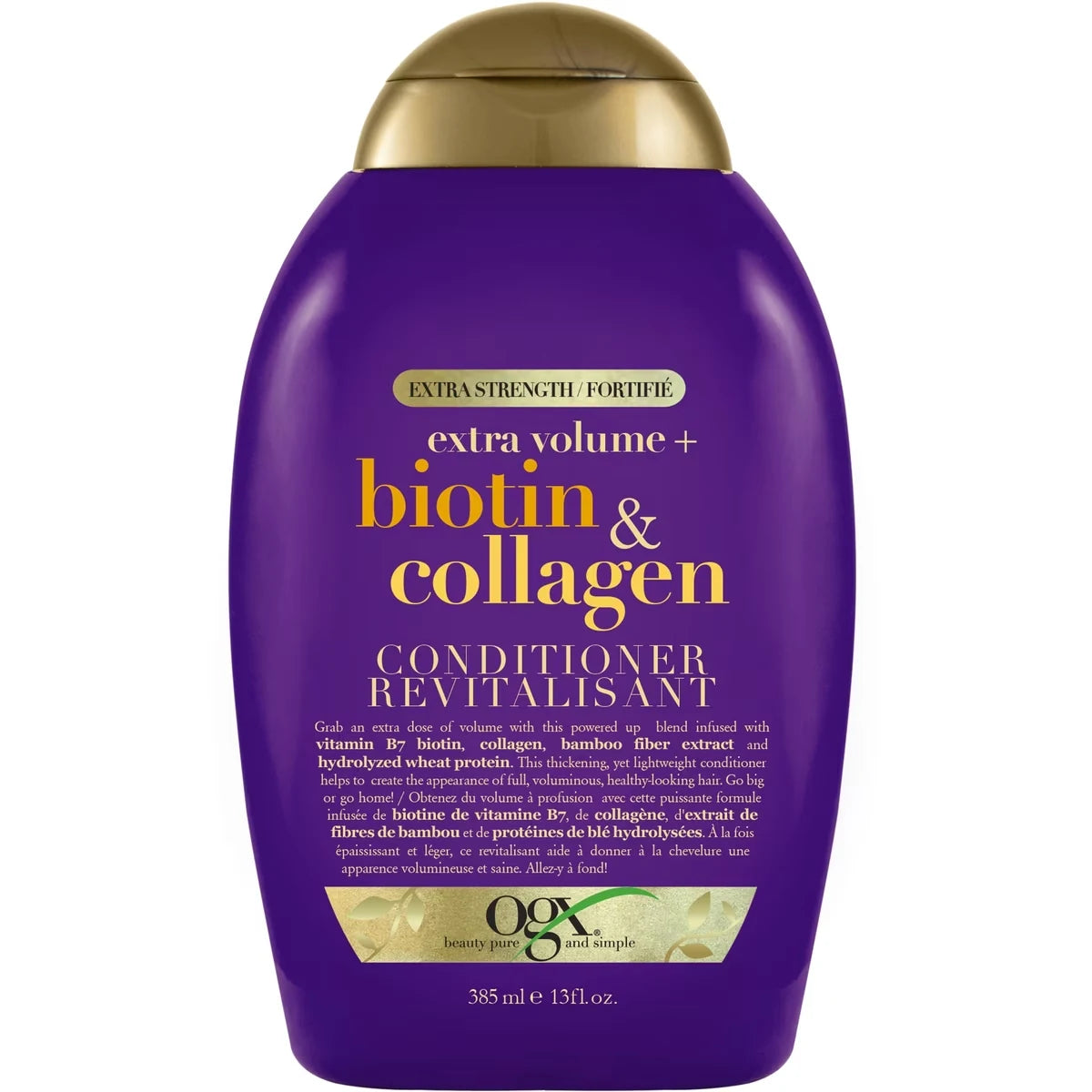 OGX Biotin & Collagen Extra Strength Volumizing Conditioner front package