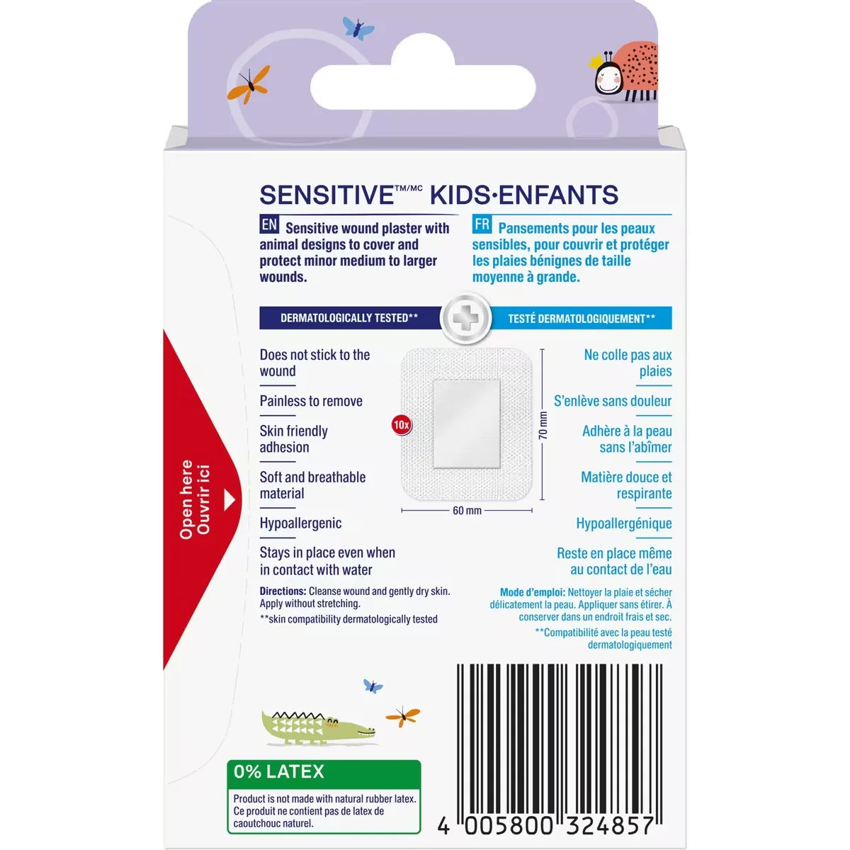 Elastoplast Sensitive Kids XL Adhesive Bandages product detail