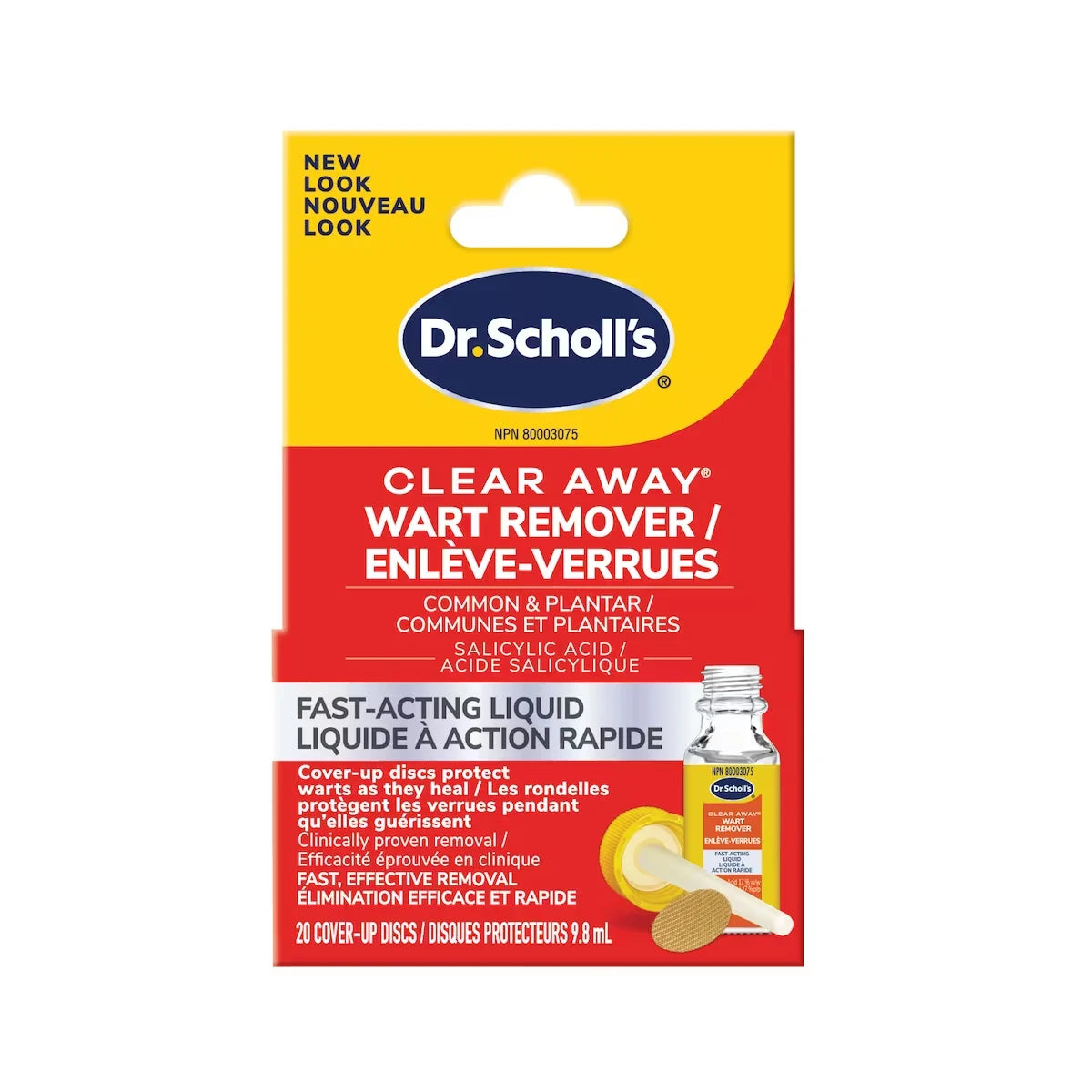 Dr. Scholl’s® Clear Away® Wart Remover Fast Acting Liquid front package