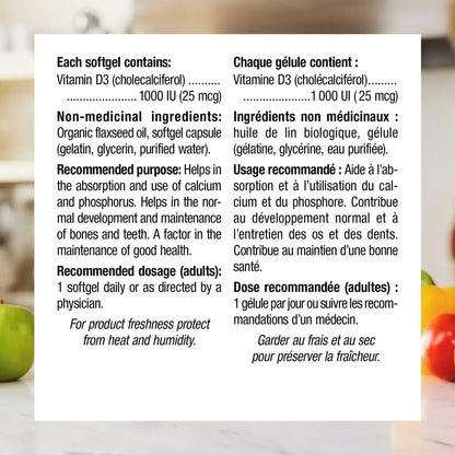 Webber Vitamin D3 1000 IU product detail