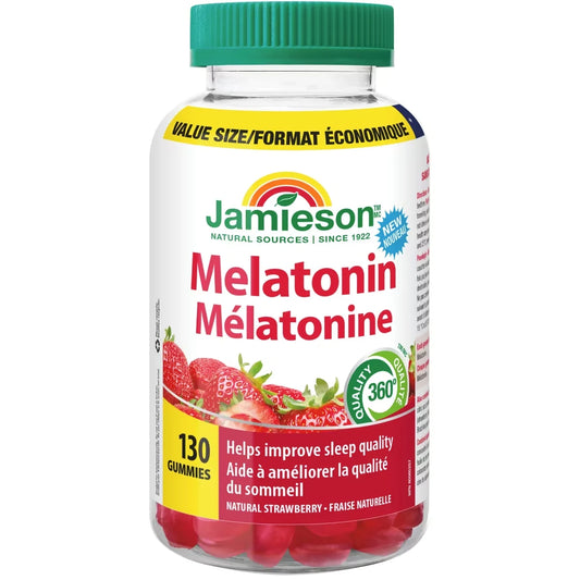 Jamieson Melatonin 2.5mg Gummies Value Size front package