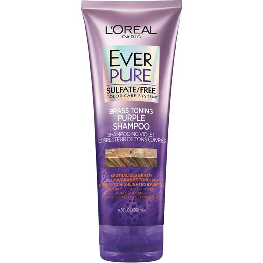 L'Oréal Paris Toning Shampoo, EverPure Purple, Sulfate-Free product image