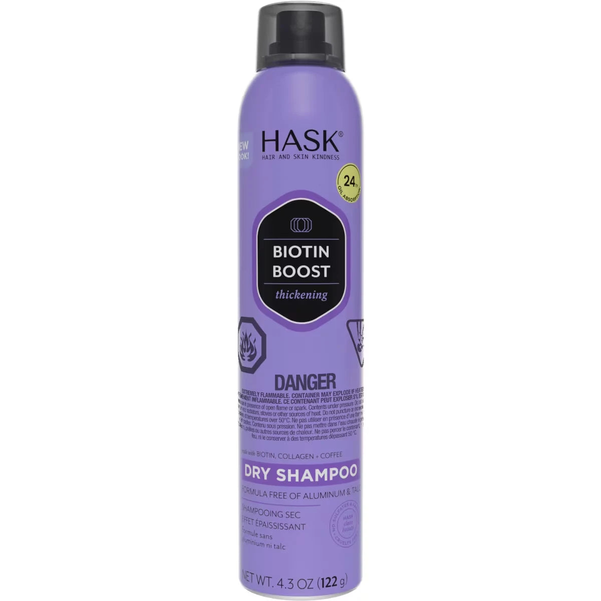 HASK Biotin Boost Thickening Dry Shampoo front package