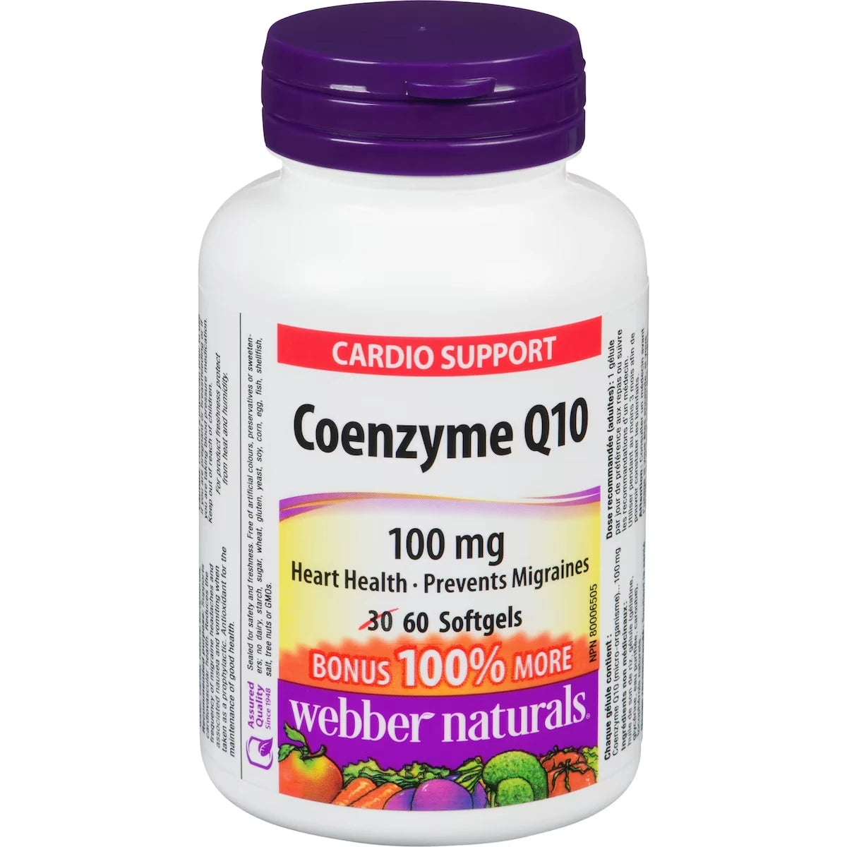 Webber Coenzyme Q10 100 mg front package