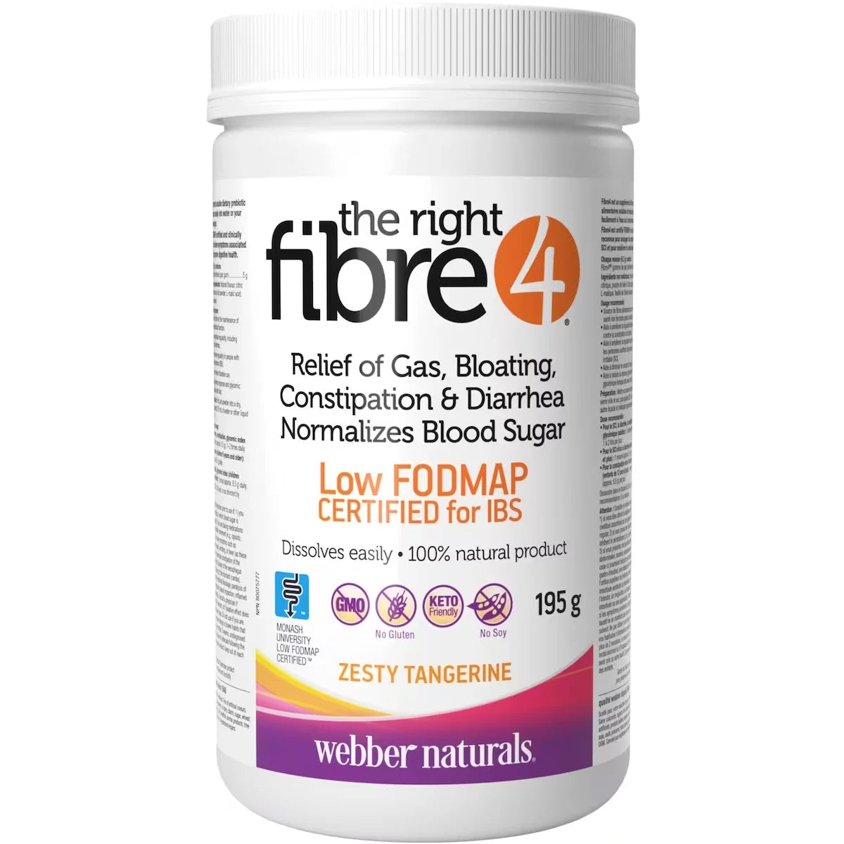 Fibre The Right4®, Zesty Tangerine front package