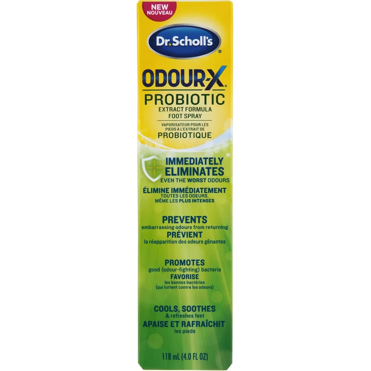 Dr. Scholl's Odor-X Probiotic Foot Spray front package