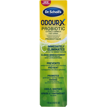 Dr. Scholl's Odor-X Probiotic Foot Spray front package