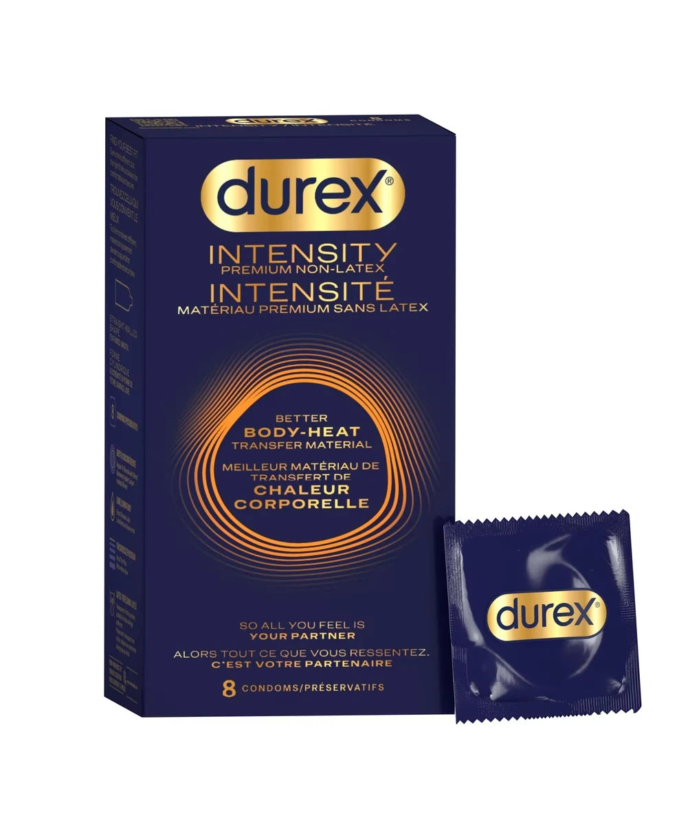 Durex Non Latex Condoms - Intensity 8Ct 8 count front package