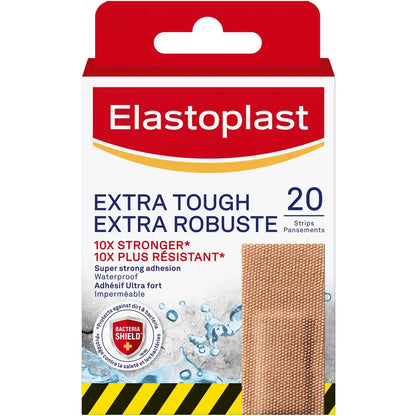 Elastoplast Extra Tough Waterproof Strips 20s (Relaunch) 20 Pieces front package