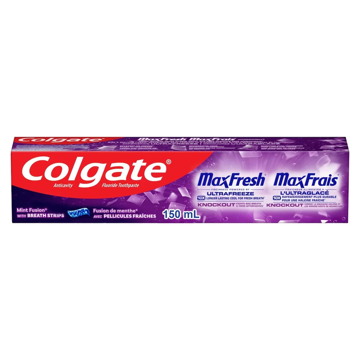 Colgate MaxFresh Knockout Mint Toothpaste front package
