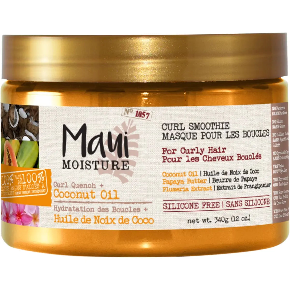 Maui Moisture Curl Quench + Coconut Oil Curl Smoothie front package