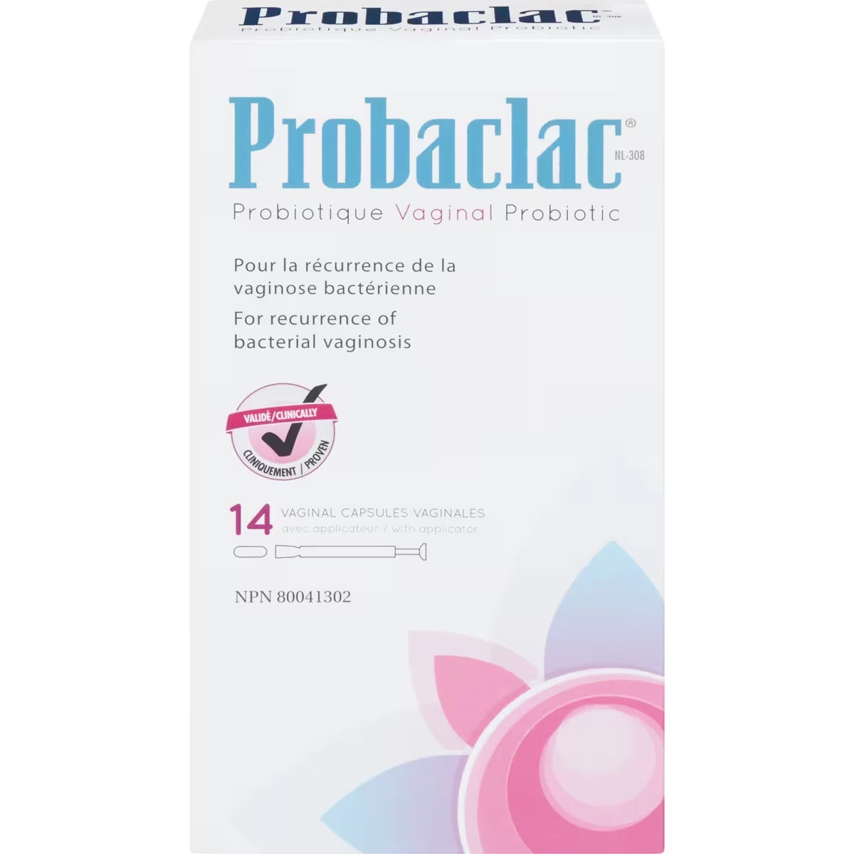 Probaclac Vaginal front package