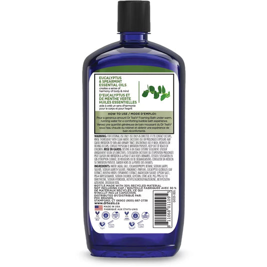 Dr Teal's Foaming Bath with Pure Epsom Salt, Relax & Relief with Eucalyptus & Spearmint alternate view