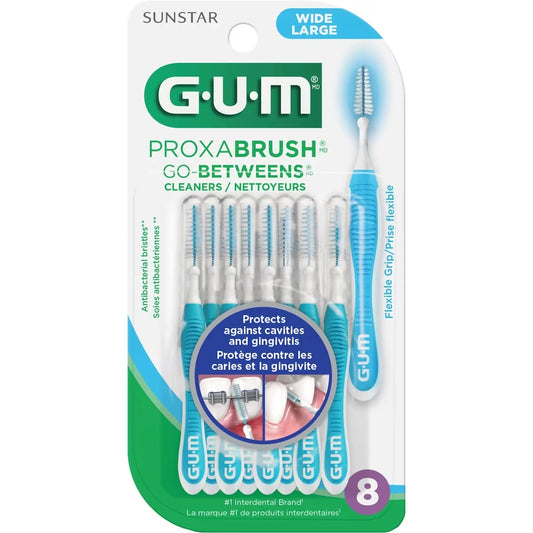Gum Proxabrush Go-Betweens , Wide - 8Ct front package