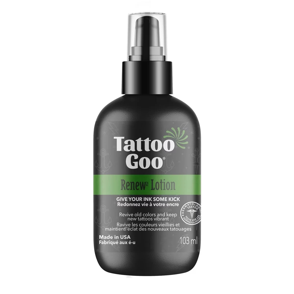 Tattoo Goo RenewTM Lotion front package
