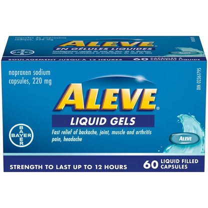 Aleve Liquid Gels 60s view 2