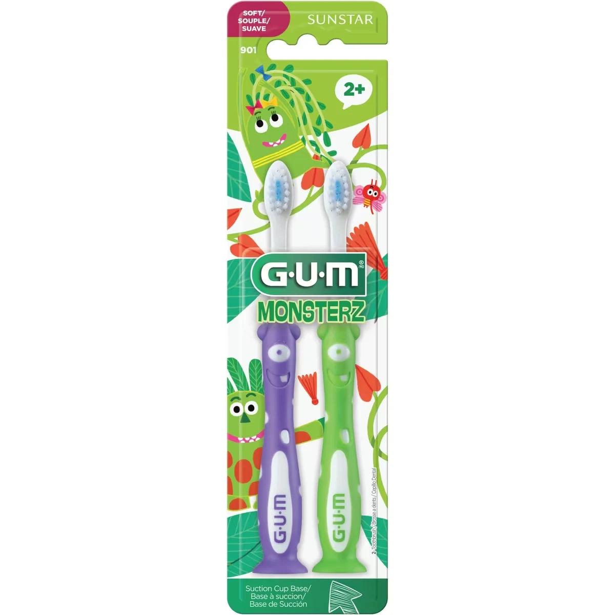 Gum Kids' Toothbrush, Soft Bristles front package