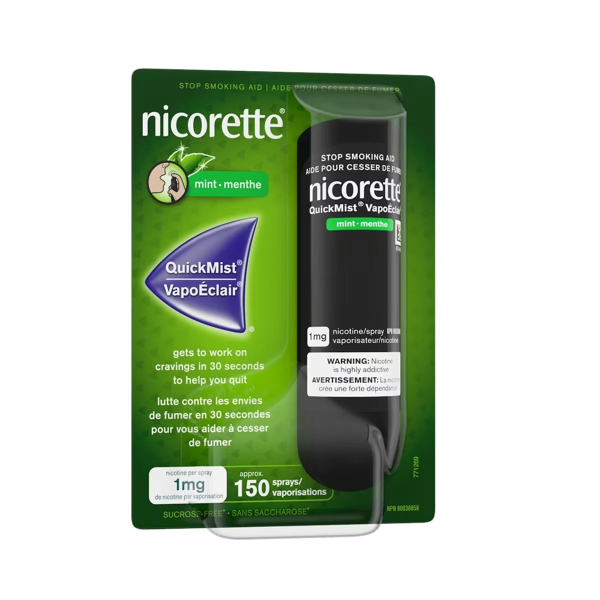 Nicorette Nicotine Quickmist Spray Mint product detail