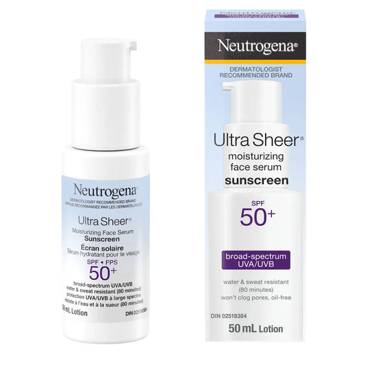 Neutrogena Ultra Sheer Moisturizing Face Serum sunscreen SPF 50 mL product image