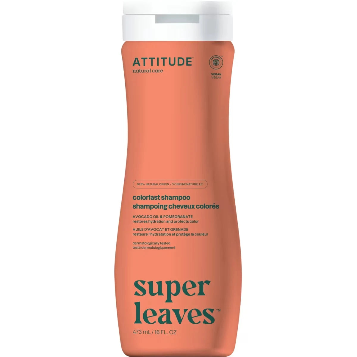 Attitude Super Leaves Shampoo - Color protection front package