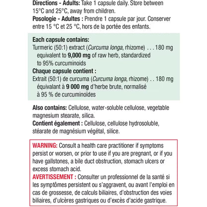 Jamieson Ultra Strength Curcumin Turmeric product detail