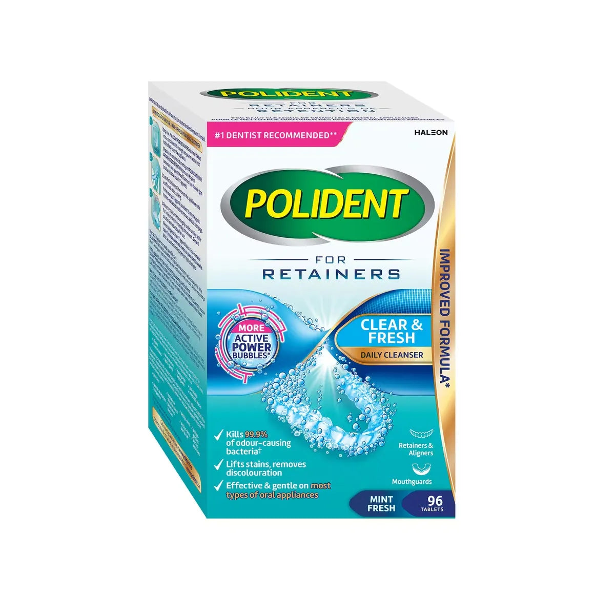 Polident For Retainers, Clear & Fresh, 96 Tablets product detail