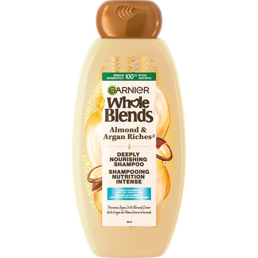 Garnier Whole Blends Shampoo, For Dry Hair, Almond & Argan Oil product image