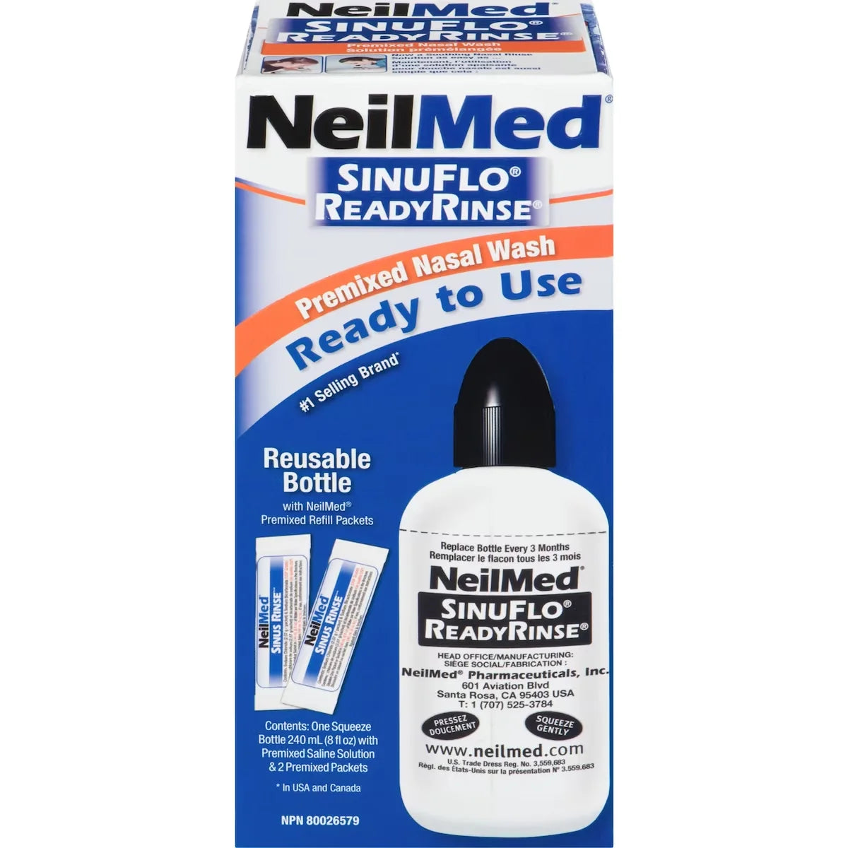Neilmed Ready Rinse front package