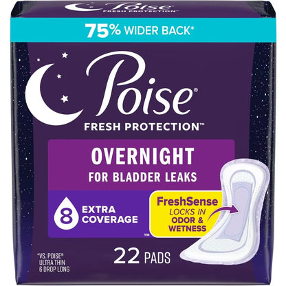 Poise Incontinence Pads for Women/Bladder Leakage Pads/Bladder Control Pads front package
