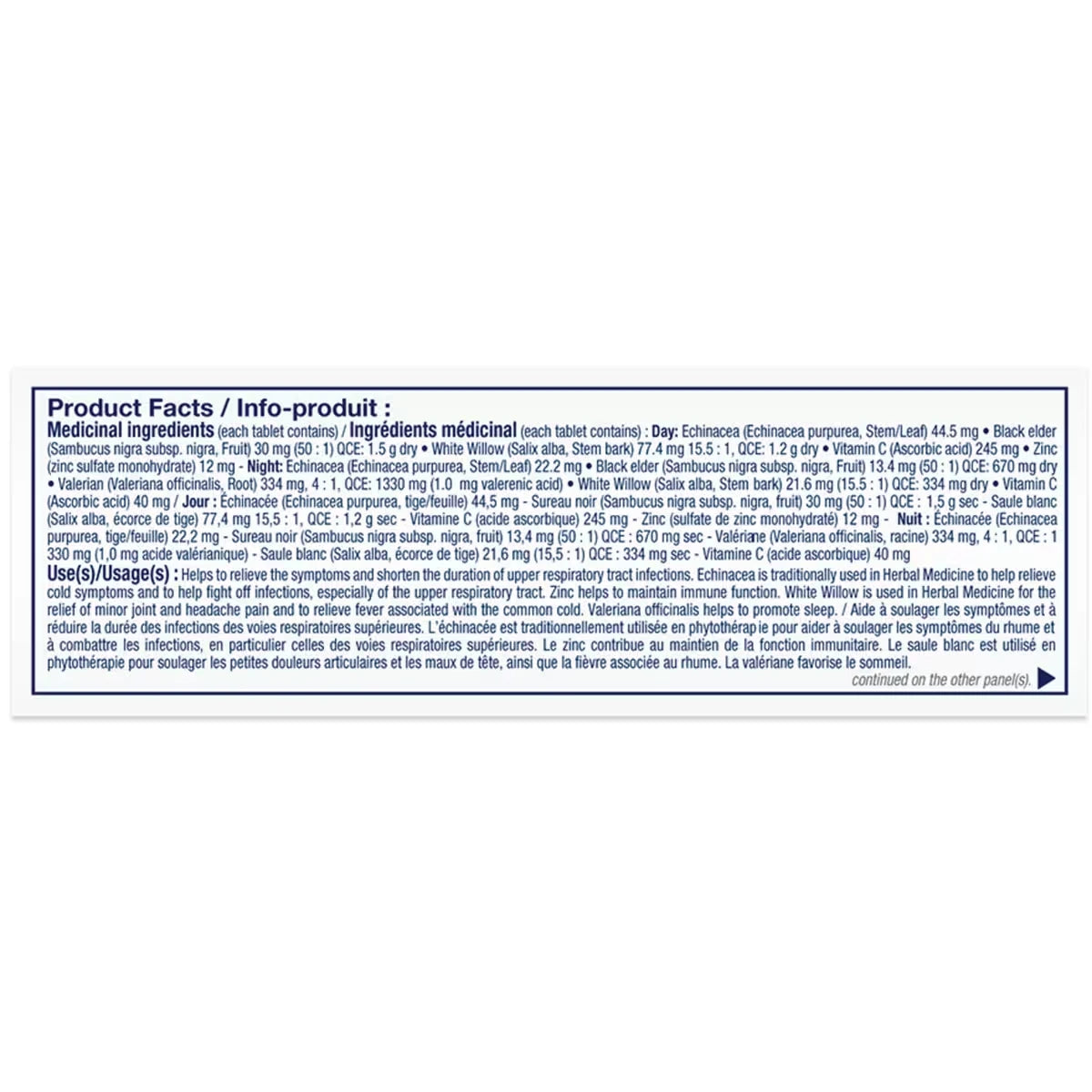 Sambucol Day & Night - Cough, Cold & Flu product detail
