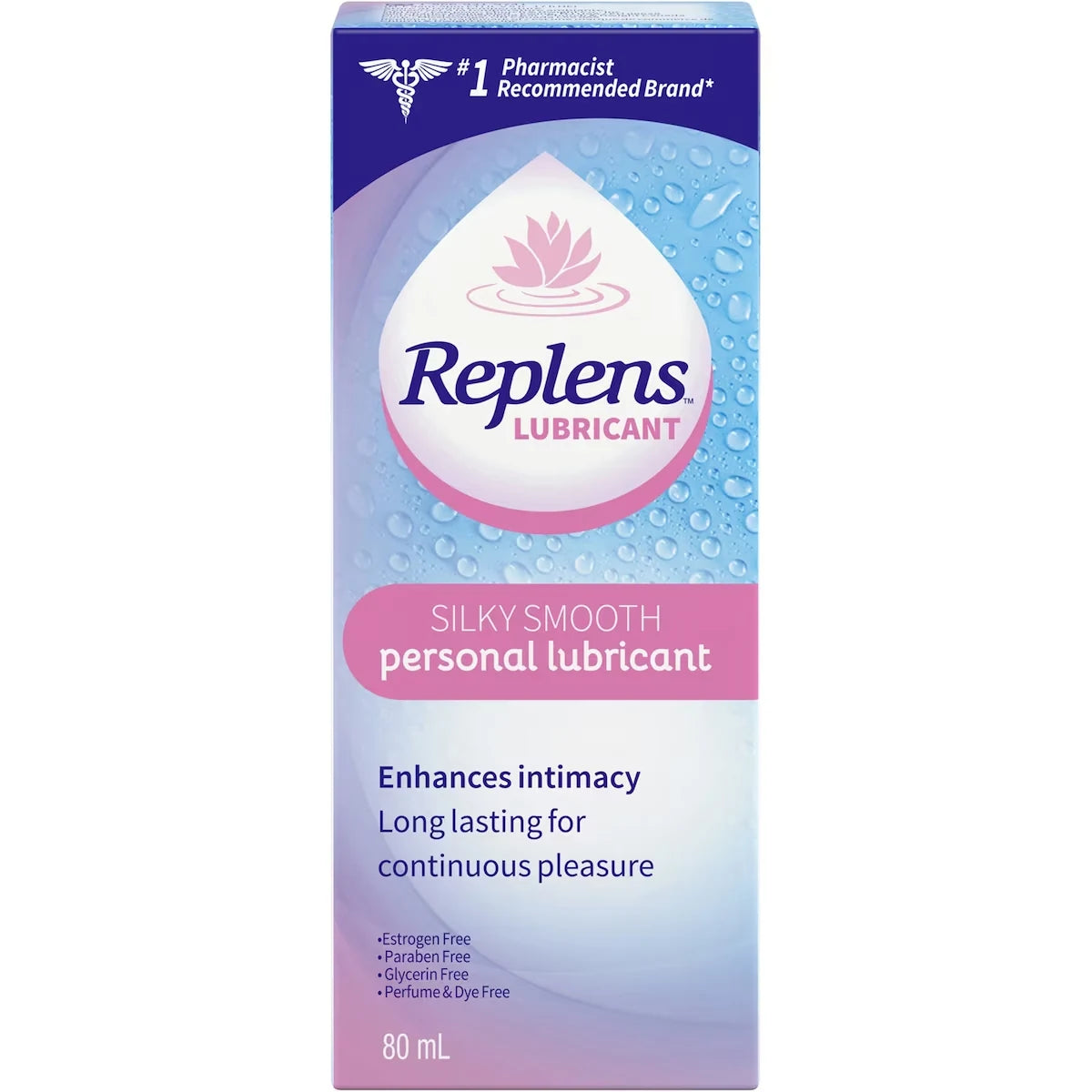 Replens Silky Smooth Personal Lubricant front package