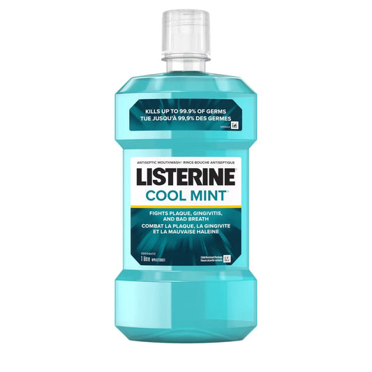 Listerine Cool Mint Antiseptic Mouthwash 1L front package