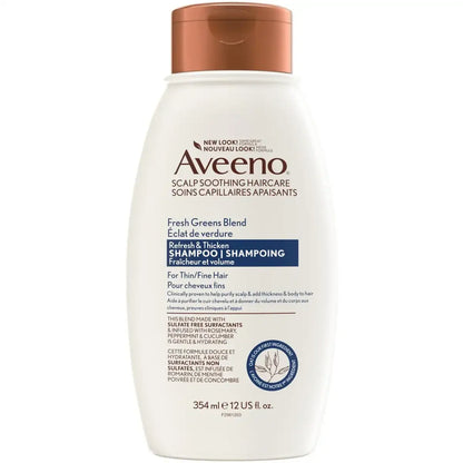 Aveeno Fresh Greens Blend Shampoo front package