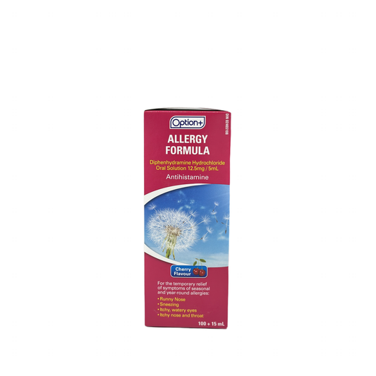 Formule Allergie Option+, Saveur Cerise, 115 ml 