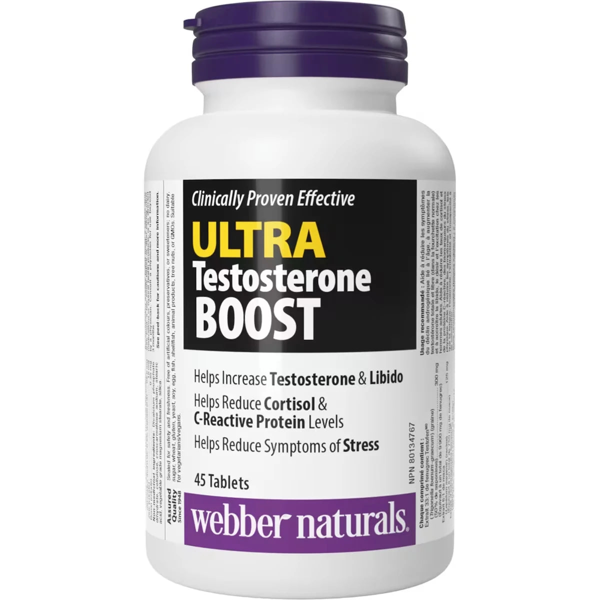 Webber Ultra Testosterone Boost front package