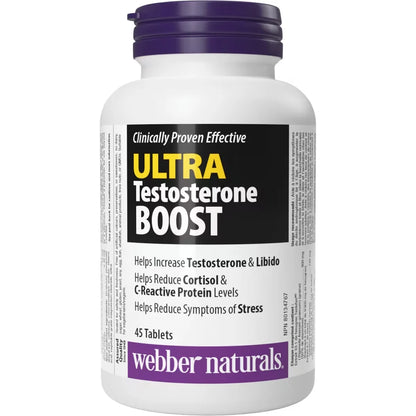 Webber Ultra Testosterone Boost front package