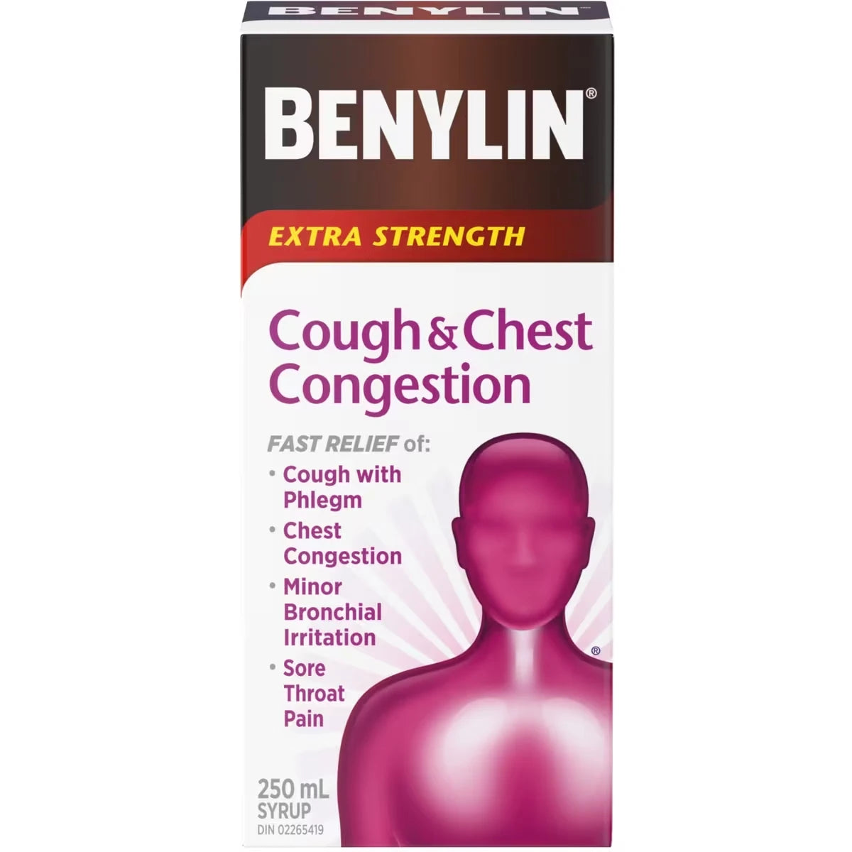 Benylin Extra Strength Cough & Chest Congestion Relief Syrup front package