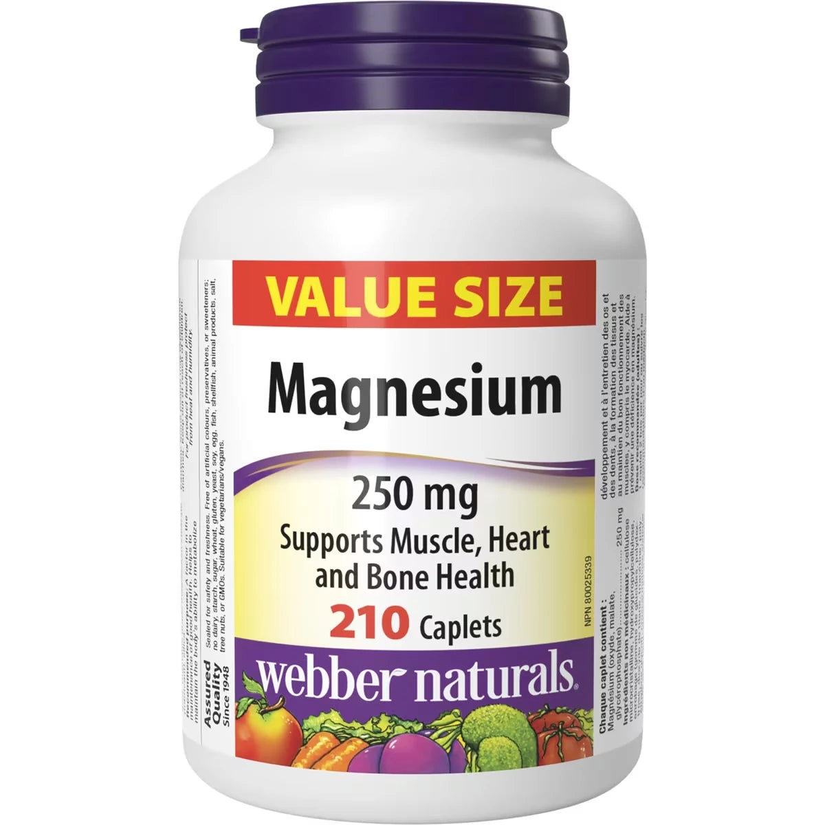 Webber Magnesium 250 mg front package