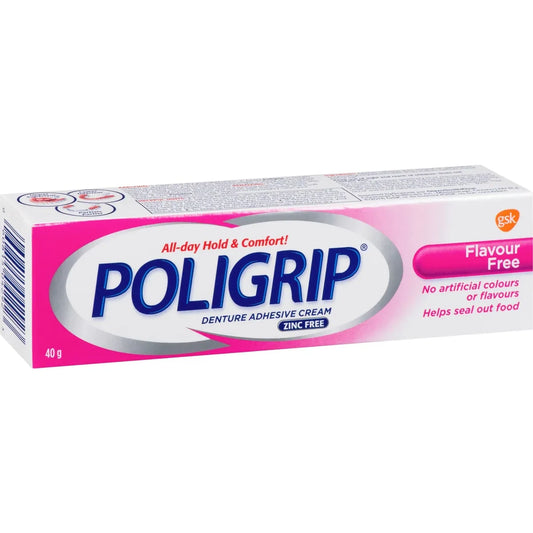 Poli Grip Poligrip Flavour Free Denture Adhesive Cream, 40g product detail