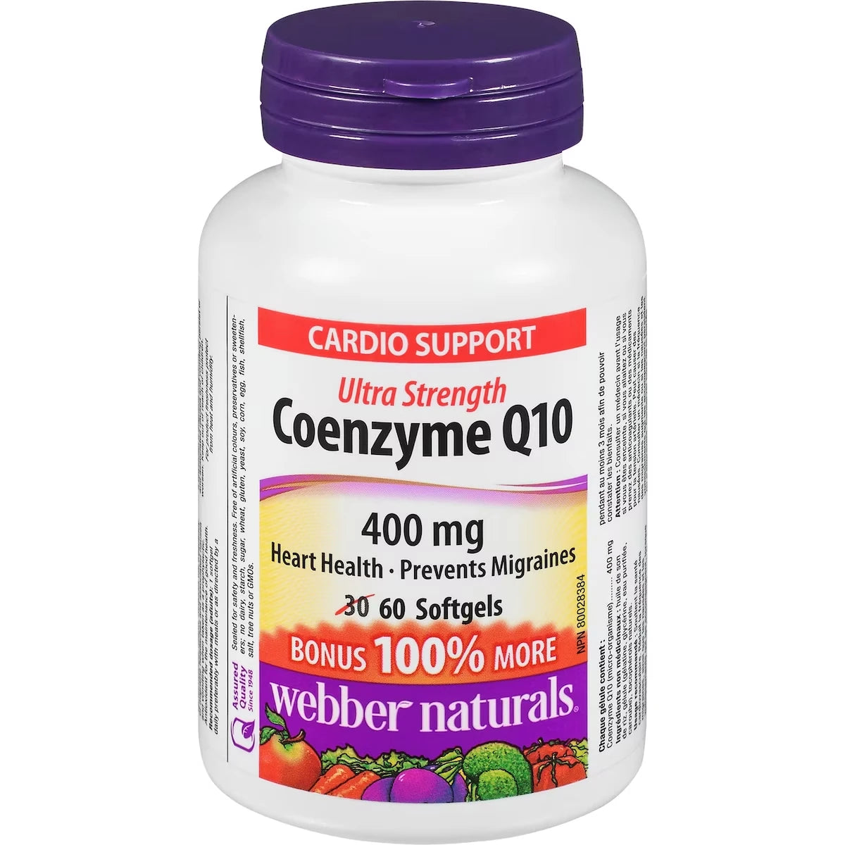 Webber Coenzyme Q10 Ultra Strength 400 mg front package