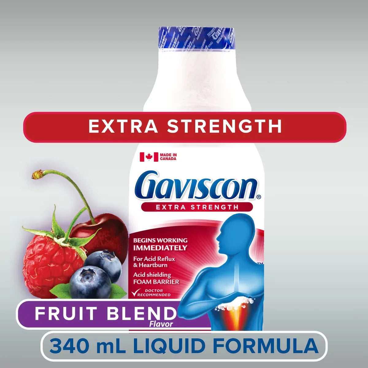 Gaviscon Extra Strength Liquid Soothing Fruit Blend product detail
