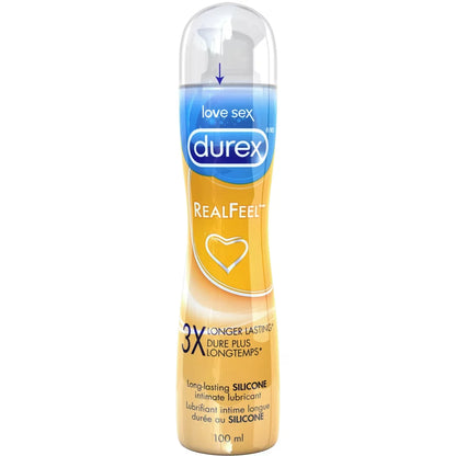 Durex Real Feel Silicone Based Intimate Lubricant front package